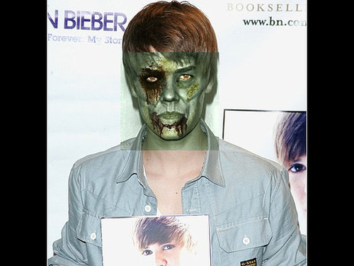 Site transforma Justin Bieber e outros famosos em zumbis