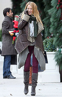 Pictures of Blake Lively Filming Gossip Girl in NYC