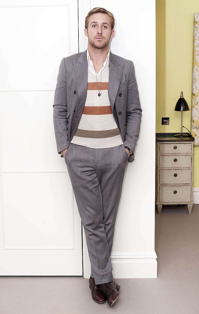 Ryan Gosling Recycles His Stripes on the Other Side of the Pond Ryan Gosling Recycles His Stripes on the Other Side of the Pond