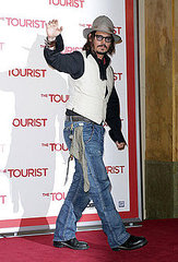 Pictures of Johnny Depp at the Rome Premiere of The Tourist