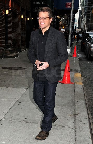 Matt Damon Is All About Baby Stella and His Girls on Letterman Matt Damon Is All About Baby Stella and His Girls on Letterman