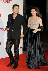 Pictures of Angelina Jolie, Johnny Depp, and Brad Pitt at the Premiere of The Tourist in Spain 2010-12-16 13:40:03
