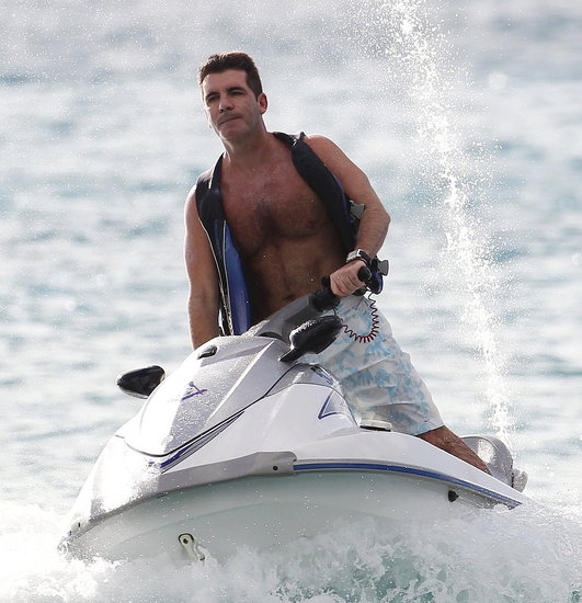 Pictures of Simon Cowell Jet Skiing Shirtless in the Caribbean Pictures of Simon Cowell Jet Skiing Shirtless in the Caribbean
