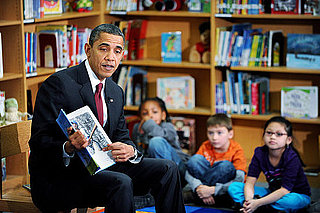Pictures of Barack Obama Reading His Children's Book