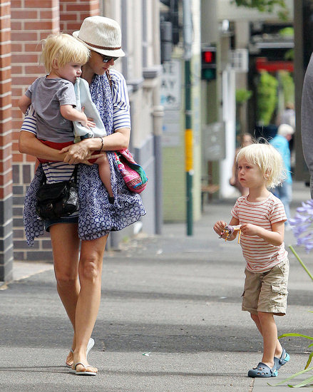Naomi and Liev Take Their Blond Boys Out Down Under Naomi and Liev Take Their Blond Boys Out Down Under