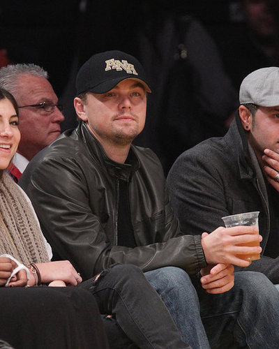 Pictures of Leonardo DiCaprio Courtside at a Lakers Game
