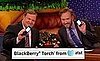 Conan O'Brien Tweets Live During Show, Pimps the BlackBerry Torch