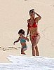 Pictures of Salma Hayek and Valentina Wearing Bikinis