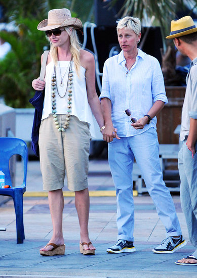 Pictures of Ellen DeGeneres and Portia de Rossi on Vacation in St. Barts Pictures of Ellen DeGeneres and Portia de Rossi on Vacation in St. Barts
