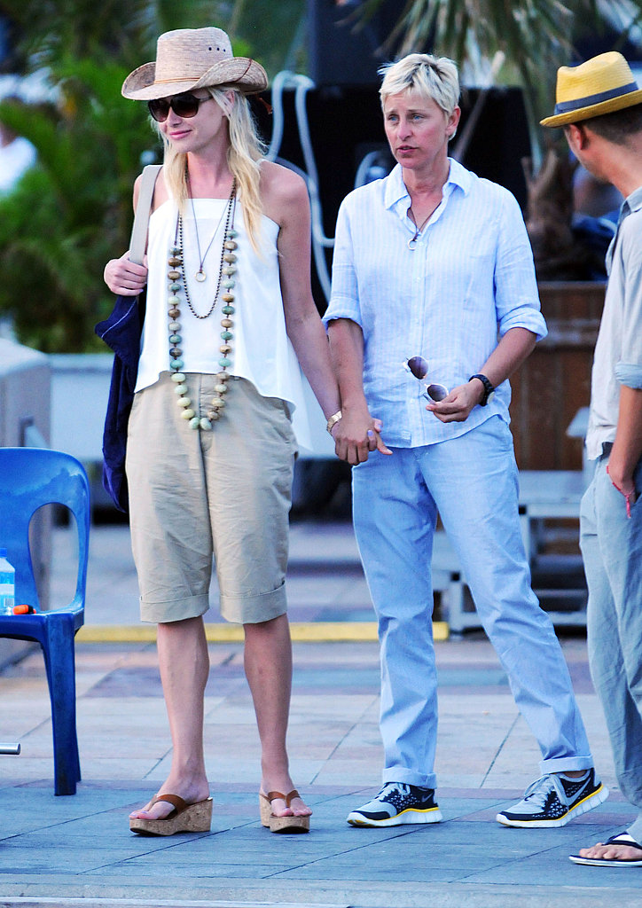 Pictures of Ellen DeGeneres and Portia de Rossi on Vacation in St. Barts Pictures of Ellen DeGeneres and Portia de Rossi on Vacation in St. Barts