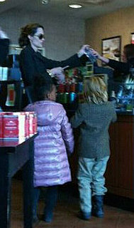 Pictures of Angelina Jolie With Shiloh and Zahara at Barnes and Noble in Missouri