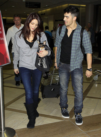Pictures of Ashley Greene and Joe Jonas at LAX