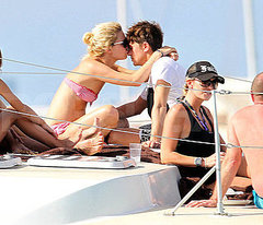 Pictures of Mark Owen and his Wife Emma Ferguson Kissing On a Boat in Barbados Pictures of Mark Owen and his Wife Emma Ferguson Kissing On a Boat in Barbados