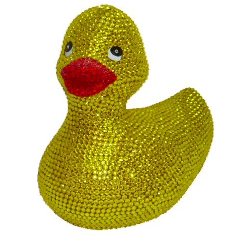 Get your hands on a Swarovski crystal-encrusted rubber duck courtesy of Etsy!