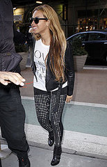 Pictures of Beyonce Wearing Studded Leggings Pictures of Beyonce Wearing Studded Leggings