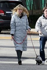 Pictures of Emma Stone Walking Her Dog on the Set of the Spider-Man Reboot in LA