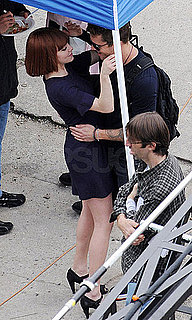 Pictures of Ryan Phillippe and Amanda Seyfried Hugging on the Set of Her Movie Now in LA