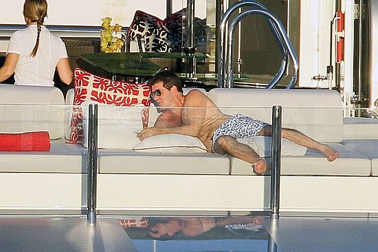 Shirtless Simon Cowell Pictures in St. Barts