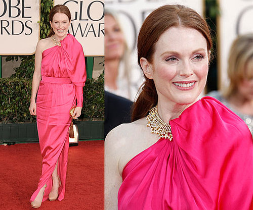 Julianne Moore in hot pink Lanvin at 2011 Golden Globe Awards