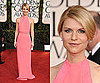 Claire Danes in pink Calvin Klein at 2011 Golden Globe Awards