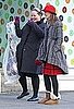 Pictures of Leighton Meester Filming Gossip Girl in NYC