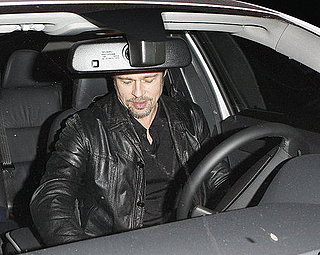 Pictures of Brad Pitt After Dinner in Santa Monica