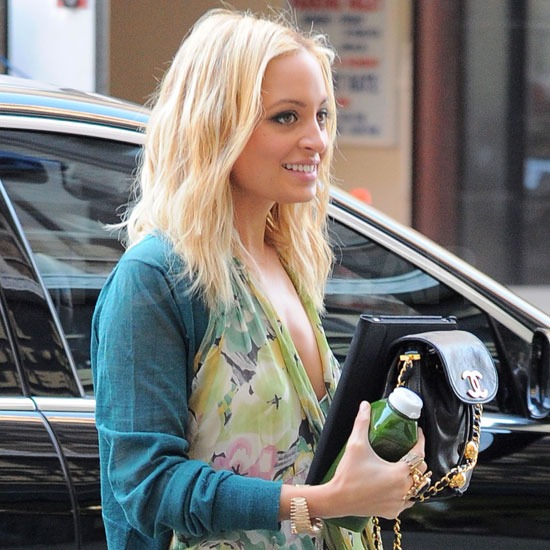 Pictures of Nicole Richie Arriving at an Appointment in LA Wearing a Floral Dress Pictures of Nicole Richie Arriving at an Appointment in LA Wearing a Floral Dress