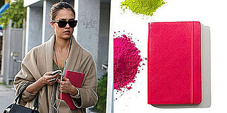 Jessica Alba With a Barnes & Noble Nookcolor