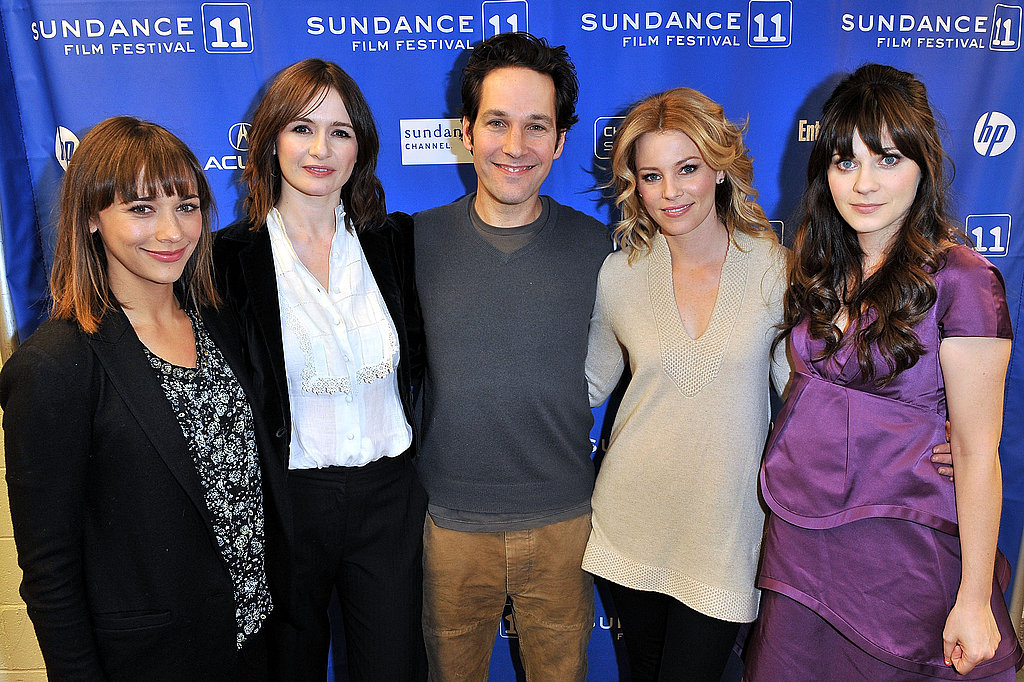 Zooey, Rashida, Elizabeth, and Emily Celebrate Their Idiot Brother Paul Rudd Zooey, Rashida, Elizabeth, and Emily Celebrate Their Idiot Brother Paul Rudd