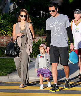 Pictures of Jessica Alba, Cash Warren, and Honor Warren Grocery Shopping in LA