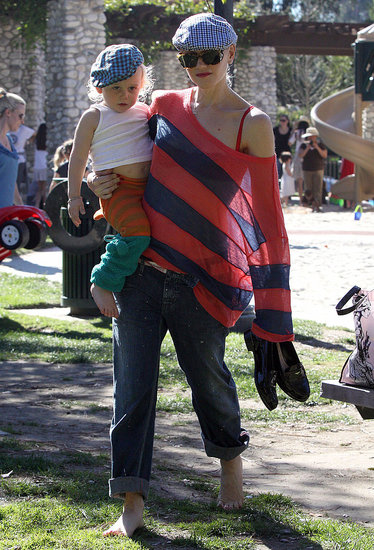 Gwen Stefani Takes Kingston and Zuma to the Park in Style Gwen Stefani Takes Kingston and Zuma to the Park in Style