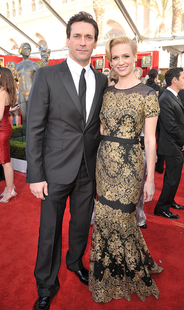January Jones and Jon Hamm Make a Mad Pair on the SAG Awards Red Carpet January Jones and Jon Hamm Make a Mad Pair on the SAG Awards Red Carpet