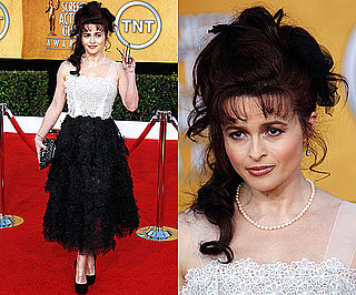 Helena Bonham Carter Wears Matching Black Pumps to SAG Awards 2011
