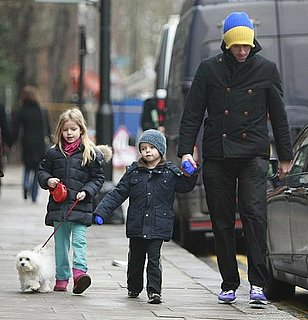 Pictures of Chris Martin With Moses and Apple in London