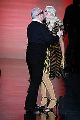 Photos of Spring 2011 Jean Paul Gaultier Ad Campaign, Featuring Karolina Kurkova and Andrej Pejic