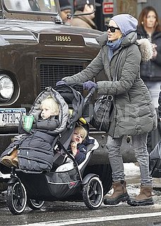 Pictures of Naomi Watts With Sasha and Samuel in Snowy New York