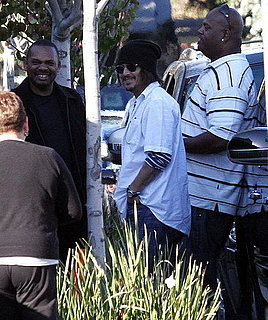 Pictures of Johnny Depp on a Walk in LA