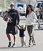 Pictures of Matthew McConaughey and Camila Alves With Levi and Vida on the Beach in Malibu