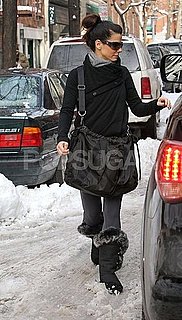 Pictures of Sandra Bullock in the Snow in New York 2011-01-29 09:04:00