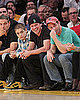 Pictures of Matt Damon, Zac Efron, Brooklyn Decker at Celtics vs. Lakers Game in LA 2011-01-31 07:36:32