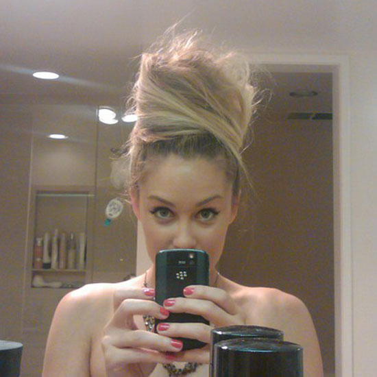 Lauren showed off her tall hairstyle.
Source: Twitter user laurenconrad
Lauren showed off her tall hairstyle.
Source: Twitter user laurenconrad