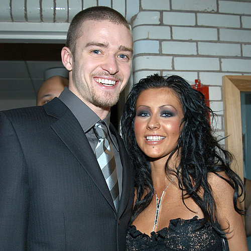 Christina Aguilera met up with her fellow Mouseketeer Justin Timberlake during the August 2003 MTV VMAs in NYC.
Christina Aguilera met up with her fellow Mouseketeer Justin Timberlake during the August 2003 MTV VMAs in NYC.