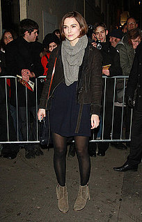 Pictures of Keira Knightley Leaving the West End's Comedy Theatre in London