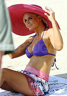 Pictures of Jenny McCarthy Wearing a Purple Bikini on a Cruise