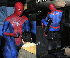 Pictures of Andrew Garfield on the Spider-Man Set