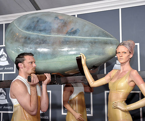 Lady Gaga Arrives at the 2011 Grammys