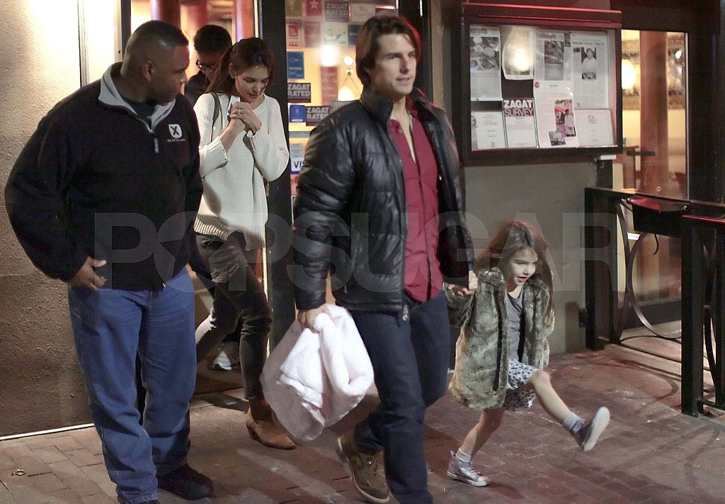 Tom Cruise and Katie Holmes Take a Bandaged Suri to Thai Food Tom Cruise and Katie Holmes Take a Bandaged Suri to Thai Food