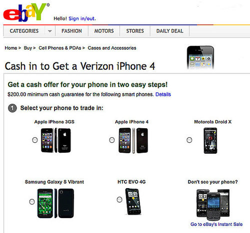 eBay Phone Trade-In Program