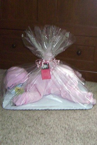 Sleeping Baby Diaper Cake Sleeping Baby Diaper Cake