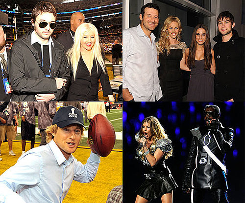 Jennifer Aniston, Fergie, Christina Aguilera, Owen Wilson, Chace Crawford and More at the 2011 Super Bowl